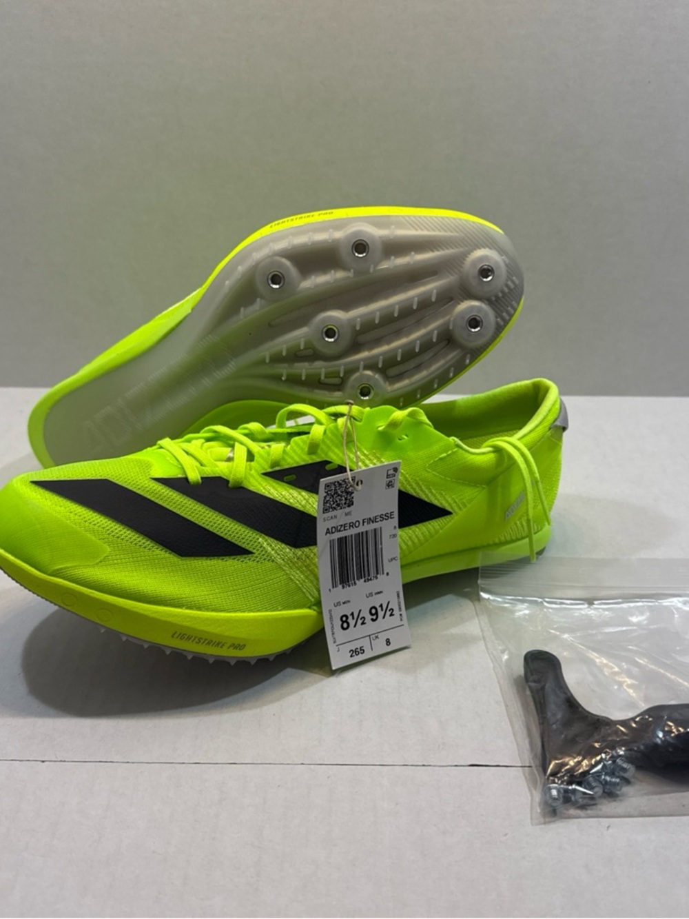 Adidas Adizero Finesse Track Sprint Spikes
Mens 8.5